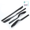 Bright Carbon Real Carbon Fiber Front and Rear Door Decorative Trim Panels For Model X