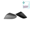 Matte Carbon Real Carbon Fiber Side Mirror Decorative Cover Replacement For Model S
