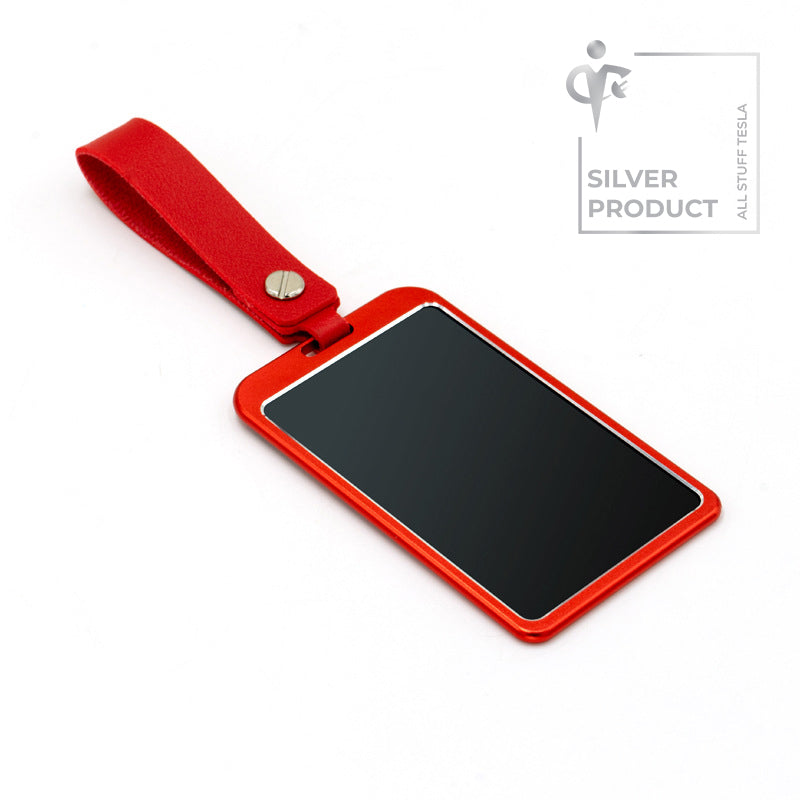 Red Aluminum Alloy Protective Car Card Key Cover For All Tesla Models