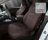 Coffee Nappa Leather Full Surround Seat Cover For Model Y