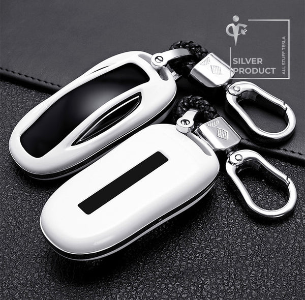 White ABS Protective Car Key Cover For Model X