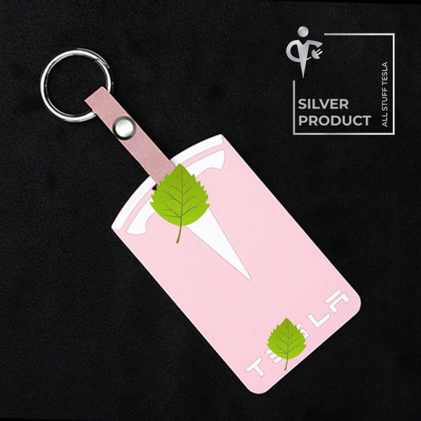 Pink And White Silicone Protective Car Card Key Cover For All Tesla Models