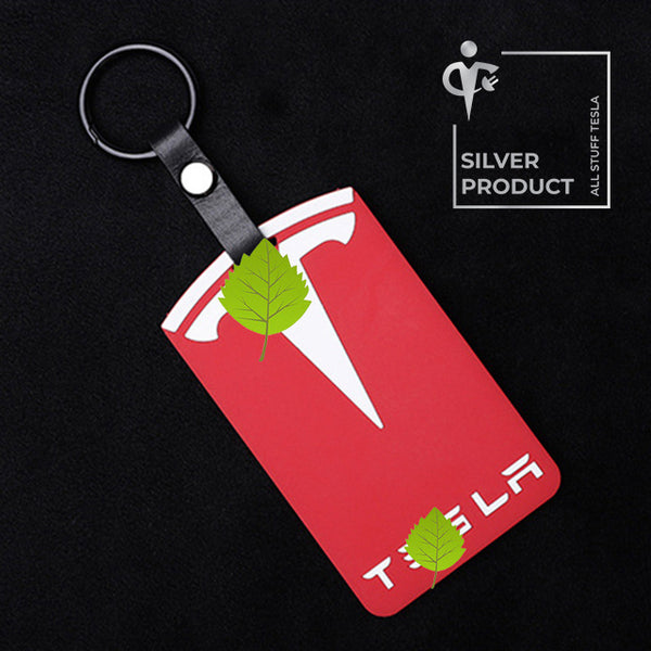 Red And White Silicone Protective Car Card Key Cover For All Tesla Models