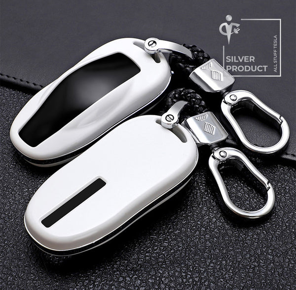 White ABS Protective Car Key Cover For Model S and Model 3