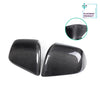 Bright Carbon Real Carbon Fiber Side Mirror Decorative Cover Replacement For Model 3