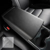 Black PU Leather Armrest Box Protective Cover For Model 3 and Model Y
