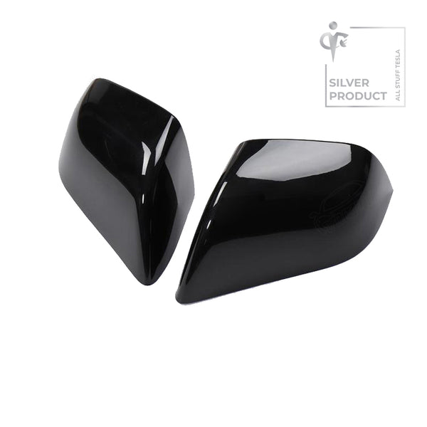 Black ABS Side Mirror Decorative Cover For Model 3