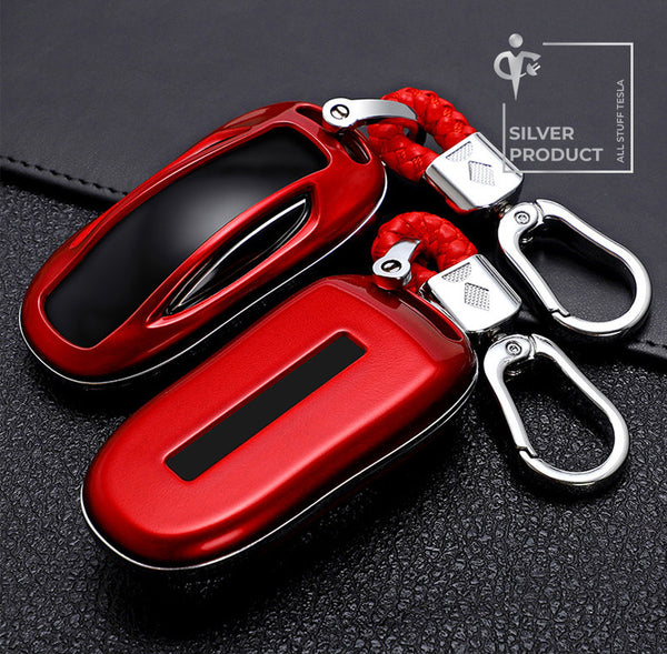 Red ABS Protective Car Key Cover For Model X