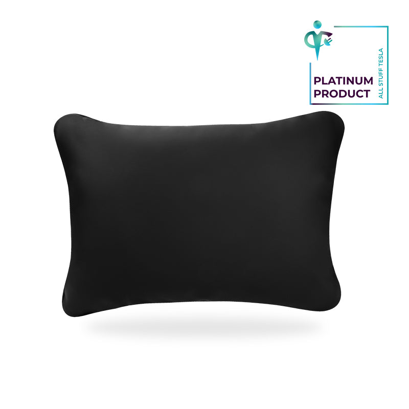 Black Nappa Leather Waist Rest Pillow For All Tesla Models