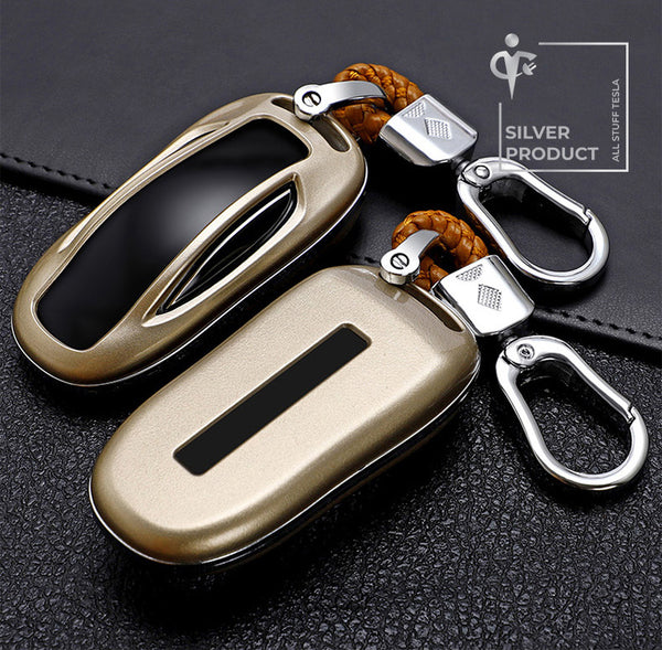 Light Gold ABS Protective Car Key Cover For Model X