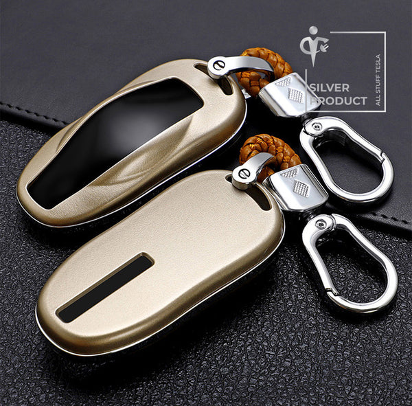 Light Gold ABS Protective Car Key Cover For Model S and Model 3