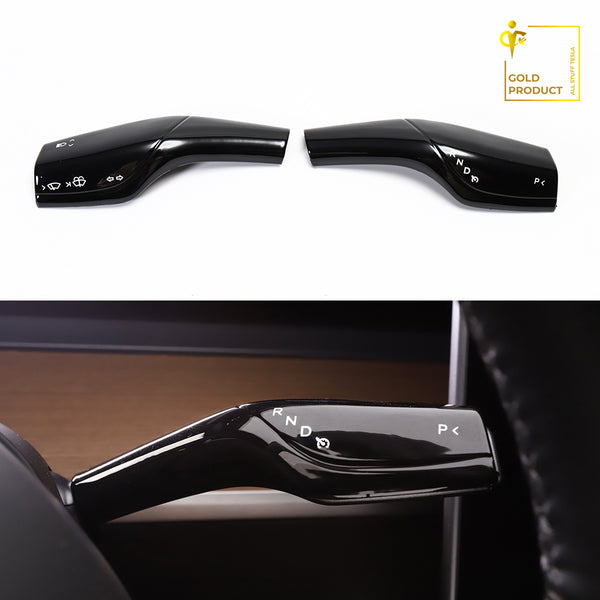Black ABS Turn Signal Lever Cover For Model 3 and Model Y
