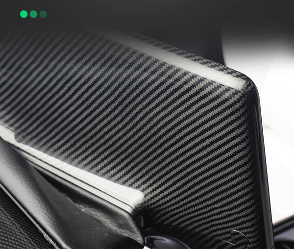 Matte Carbon Real Carbon Fiber Central Control Screen Back Cover For Model 3 and Model Y