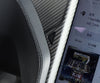 Matte Carbon Real Carbon Fiber Touchscreen Decorative Frame Trim For Model X and Model S