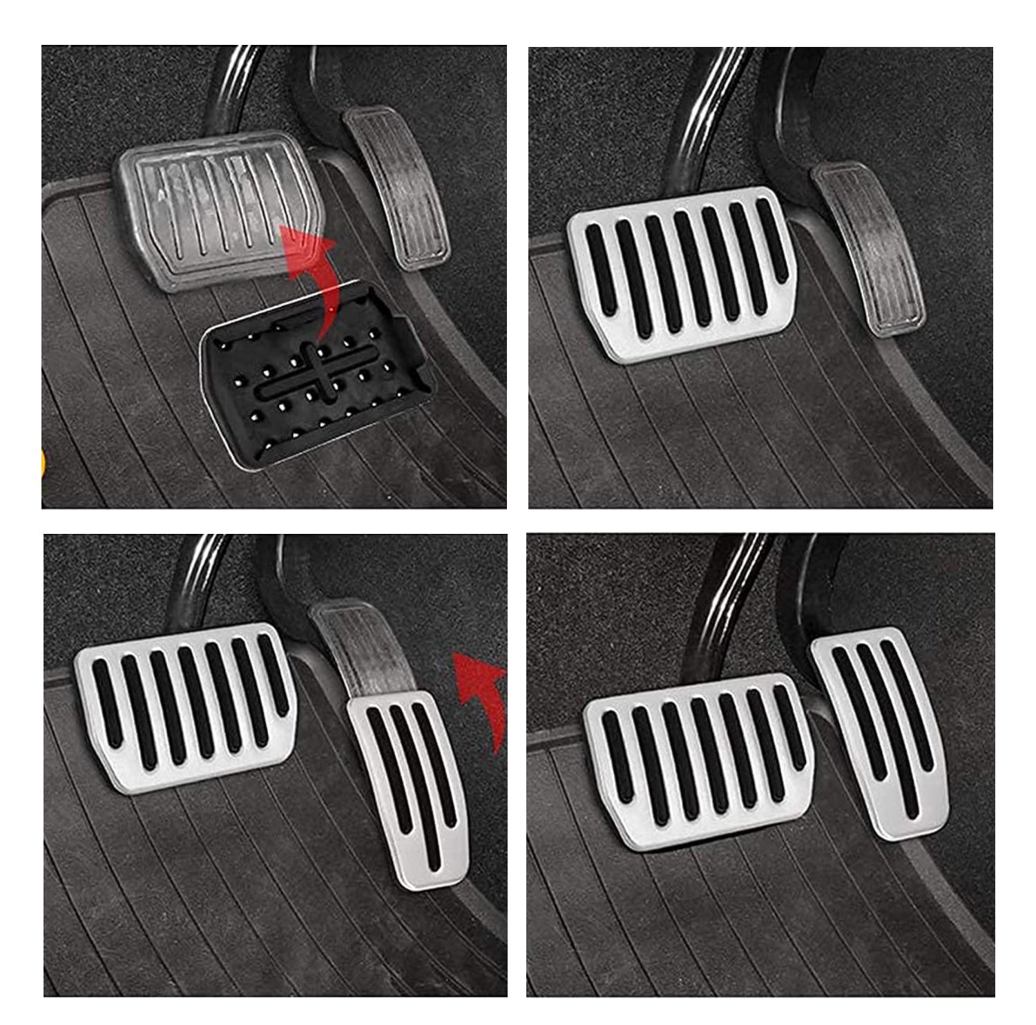 Aluminum Alloy Foot Pedal Cover Set For Model X and Model S