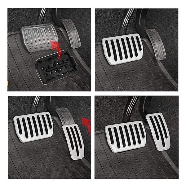 Aluminum Alloy Foot Pedal Cover Set For Model X and Model S