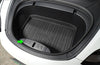 Bright Carbon Real Carbon Fiber Front Trunk Lock Protective Cover For Model 3