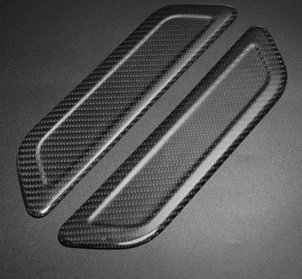 Bright Carbon Real Carbon Fiber Front and Rear Door Sill Strip Trim For Model 3