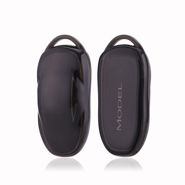 Transparent Black ABS Protective Car Key Cover For Model 3