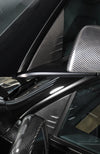 Bright Carbon Real Carbon Fiber A-pillar Window Decorative Cover For Model Y