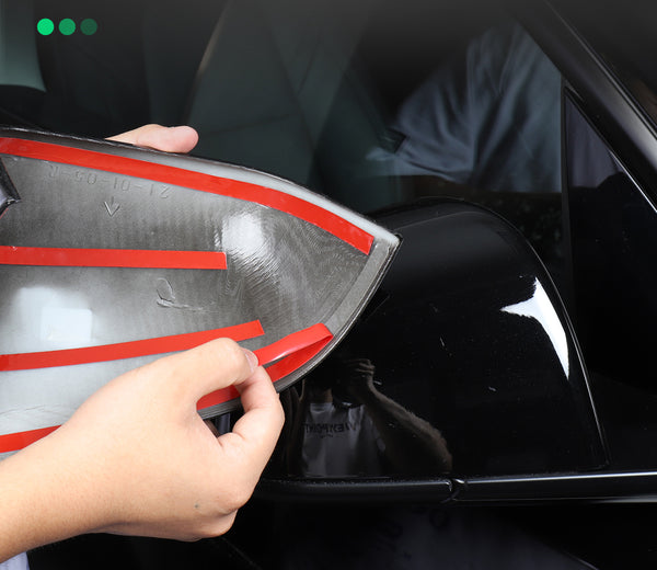 Black ABS Side Mirror Decorative Cover For Model Y