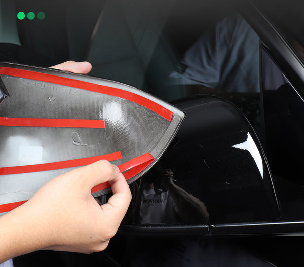 Matte Black ABS Side Mirror Decorative Cover For Model Y