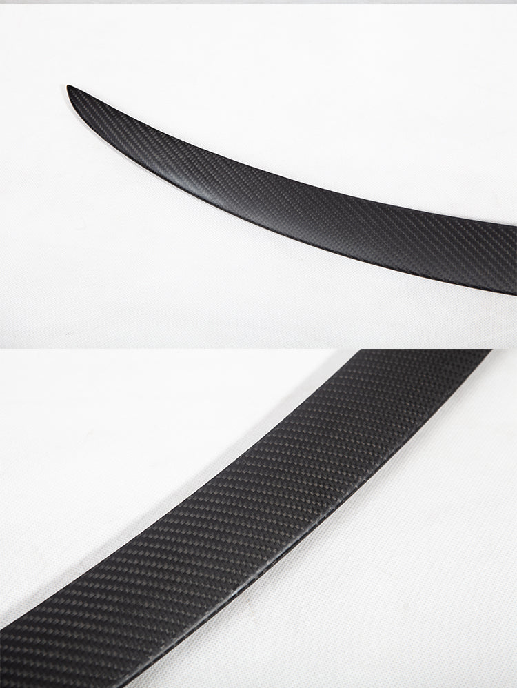 Matte Carbon Real Carbon Fiber Rear Trunk Wing Spoiler For Model Y