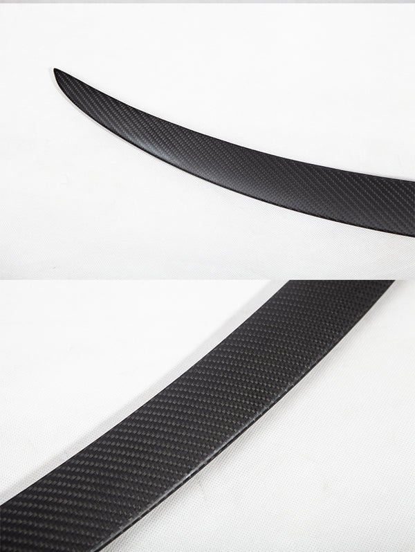 Matte Carbon Real Carbon Fiber Rear Trunk Wing Spoiler For Model Y