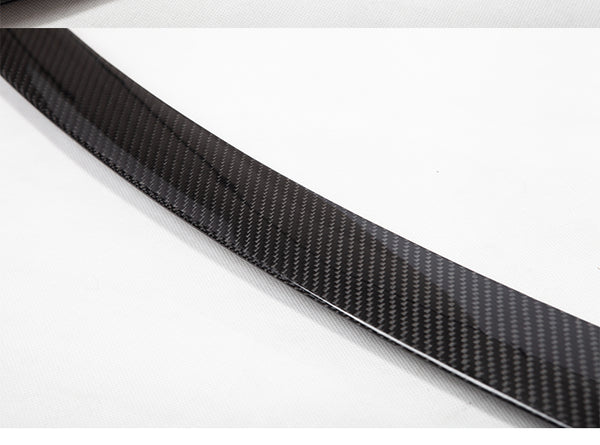 Bright Carbon Real Carbon Fiber Rear Trunk Wing Spoiler For Model S
