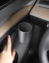 Gray Car Door Cup Holder Set For Model 3 and Model Y