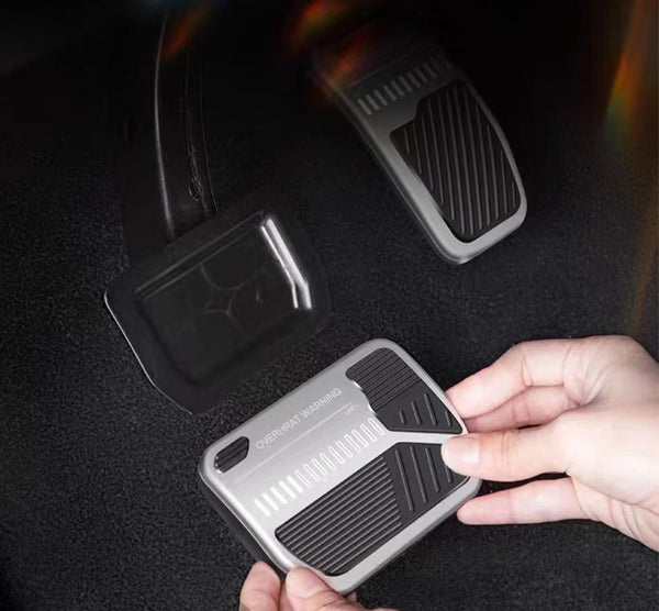 Silver Sport Aluminum Alloy Gas-Break Pedal Covers For Model 3 and Model Y