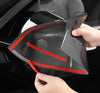 Bright Forging Pattern Real Carbon Fiber Side Mirror Decorative Cover For Model Y