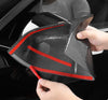 Matte Carbon Real Carbon Fiber Side Mirror Decorative Horn Cover For Model 3