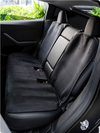 Black Flannel Full Car Seat Cushion Cover Set For Model 3