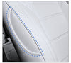 White Nappa Leather Full Surround Seat Cover For Model 3 2024