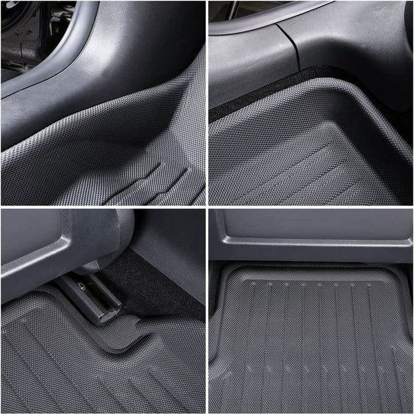 All Weather 3D Floor Mats 9in1 For Model Y 2019-2023 Type 1 Left Rudder