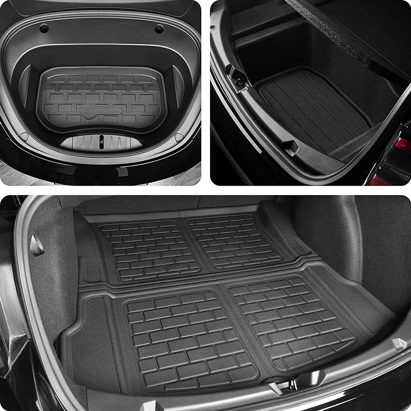 All Weather 3D Floor Mats 9in1 For Model Y 2019-2023 Type 1 Right Rudder