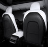Black Nappa Leather Half Surround Seat Cover For Model Y