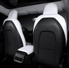 Coffee Nappa Leather Half Surround Seat Cover For Model 3 2024