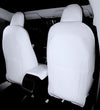 White Nappa Leather Full Surround Seat Cover For Model Y