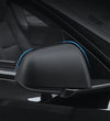 Black ABS Side Mirror Decorative Cover For Model 3