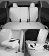 White Nappa Leather Full Surround Seat Cover For Model Y