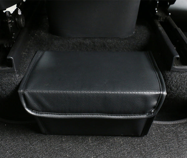 PU Leather Under Rear Console Storage Box For Model Y