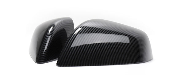 Carbon Fiber Pattern ABS Side Mirror Decorative Cover For Model X