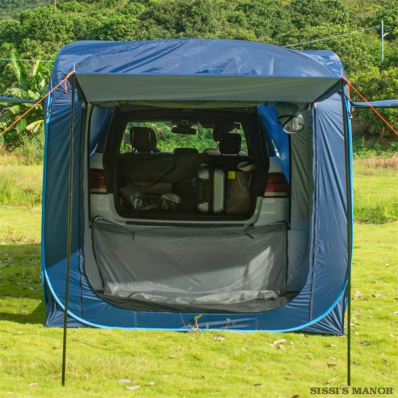 Blue Medium Quick Open Car Rear Tent For All Tesla Models