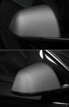 Matte Carbon Real Carbon Fiber Side Mirror Decorative Cover For Model 3