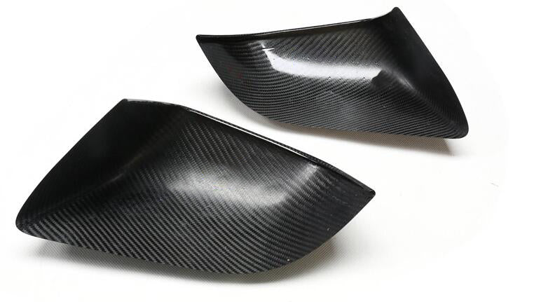 Bright Carbon Real Carbon Fiber Side Mirror Decorative Cover For Model 3