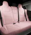 Pink Nappa Leather Half Surround Seat Cover For Model Y