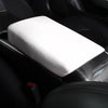 White PU Leather Armrest Box Protective Cover For Model 3 and Model Y