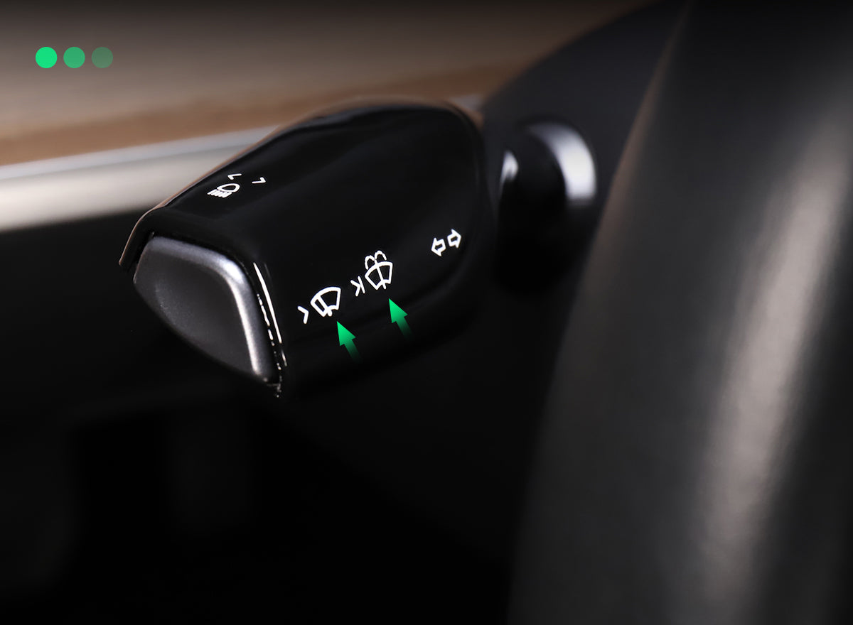 Black ABS Turn Signal Lever Cover For Model 3 and Model Y
